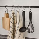 Ver mais imagens de Kit 24 Ganchos Multiuso para Barra Toalha Utensílios Cromado Organizador Aço Cozinha Roupas