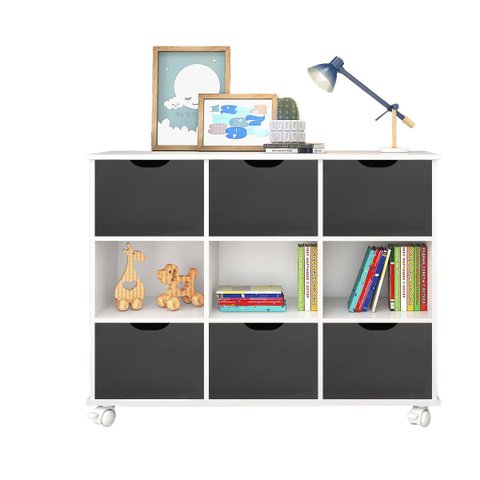 Nicho Organizador c/ 6 Gavetas com Rodízio Roterdã Q01 - Doce Sonho Móveis NICHO ORGANIZADOR NICHO D