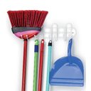 Ver imagem 2 de Suporte de parede para vassouras Arthi de aço emborrachado