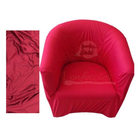 Capa Poltrona Ferradura:bordô