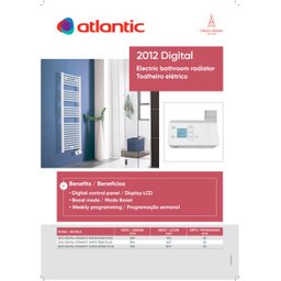 Toalheiro Radiador Térmico Digital Atlantic - 1000W - 4