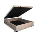 Ver imagem 1 de Base Box Baú Casal Belos Sonhos Suede Bege 41x138x188