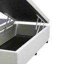 Ver imagem 2 de Base Box Baú Casal Bipartido Belos Sonhos Sintético Branco 41x138x188