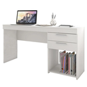 Ver imagem 2 de Escrivaninha Mesa Escritório Office 2 Gavetas 121cm Branca