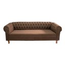 Ver imagem 1 de Sofá Chesterfield Capitone Duque Marrom 1,80cm