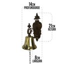 Ver imagem 2 de Campainha Sineta Dourado Feita em Estanho e Bronze Artesanal