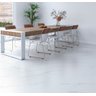 Piso Cerâmico Savane Up Treviso Acetinado Retificado Comp.: 74cm X Larg: 74cm Branco e Cinza. - 2