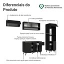 Ver imagem 4 de Armário de Cozinha Completa 260 cm Preto Nice Madesa 04