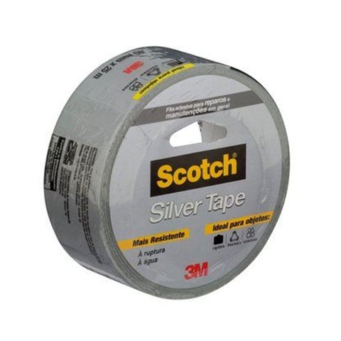 Fita 3M Scotch Silver Tape 45 mm x 25 m