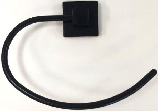 Porta Toalha Rosto Peça Avulsa Metal 019.010270 3,5x14,6x19,4Black Matter Aquaplás - 1