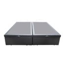 Ver imagem 3 de Base Box Baú Casal Bipartido Belos Sonhos Sintético Cinza 41x138x188