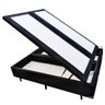 Base Box Baú King Bipartido Belos Sonhos Poliéster Preto 49x193x203 - 1