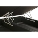 Ver imagem 3 de Base Box Baú King Bipartida em Corino Preto com Pistão a Gás - 41x193x203cm