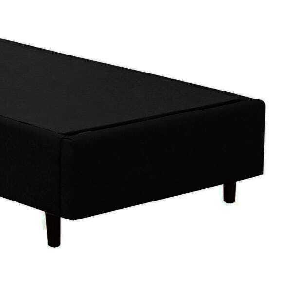 Base Box Solteiro Belos Sonhos Suede Preto 40x88x188 - 4
