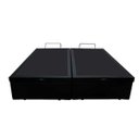 Ver imagem 4 de Base Box Baú King Bipartido Belos Sonhos Sintético Preto 49x193x203
