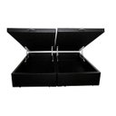 Ver imagem 2 de Base Box Baú King Bipartido Belos Sonhos Sintético Preto 49x193x203