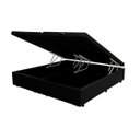 Ver imagem 1 de Base Box Baú King Bipartido Belos Sonhos Sintético Preto 49x193x203
