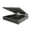 Ver imagem 1 de Base Box Baú Casal Bipartido Belos Sonhos Sintético Cinza 49x138x188