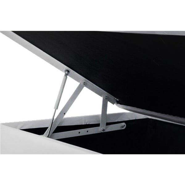Base Box Baú Solteiro Belos Sonhos Sintético Branco 49x88x188 - 2
