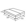 Base Box Baú Queen Bipartido Belos Sonhos Suede Cinza 41x158x198 - 4