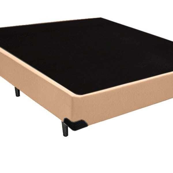 Base Box Casal Belos Sonhos Sintético Bege 40x138x188 - 2
