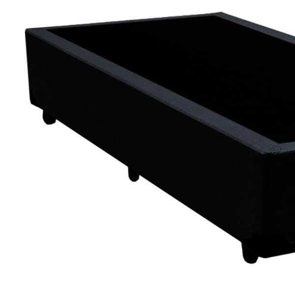 Base Box Solteiro Belos Sonhos Sintético Preto 40x78x188 - 2