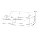 Ver imagem 4 de Sofá 3 Lugares Retrátil Reclinável para Sala 225cm Malfati F04 Veludo Azul - Lyam Decor
