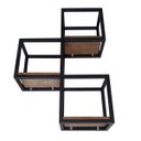 Ver imagem 5 de Nicho de Parede Estilo Industrial Ferro e Madeira Modelo 08