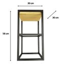 Ver imagem 5 de Nicho de Parede Estilo Industrial Ferro e Madeira Modelo 11