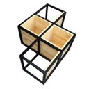 Ver imagem 3 de Nicho Industrial Linha Tetris - Ferro e Madeira – Modelo 16