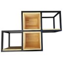 Ver imagem 1 de Nicho Industrial Linha Tetris - Ferro e Madeira – Modelo 16