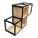 Ver imagem 5 de Nicho Industrial Linha Tetris - Ferro e Madeira – Modelo 16