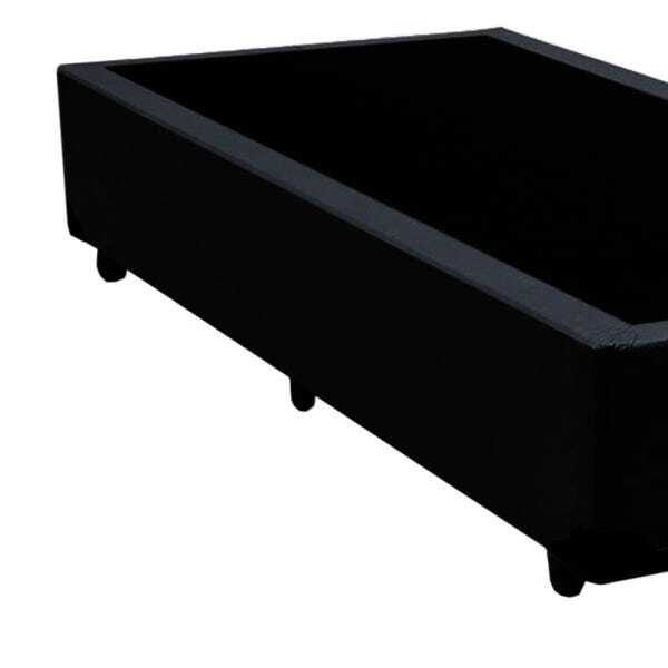Base Box Solteirão Belos Sonhos Sintético Preto 40x96x203 - 2
