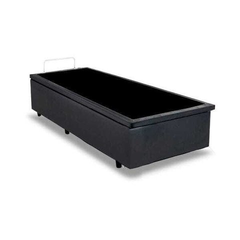 Base Box Baú Solteirão Belos Sonhos Sintético Cinza 41x96x203