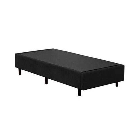 Base Box Solteirão Belos Sonhos Suede Preto 40x96x203