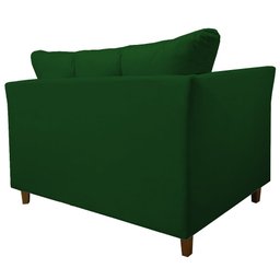 Namoradeira Decorativa Isis Pés Trapézio Suede Verde - DS Estofados - 4