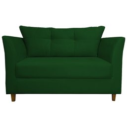 Namoradeira Decorativa Isis Pés Trapézio Suede Verde - DS Estofados - 1
