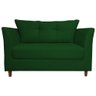 Namoradeira Decorativa Isis Pés Trapézio Suede Verde - DS Estofados - 1