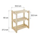 Ver imagem 5 de Estante Pinus Multiuso E Arara Simples Para Closet - AJL AJL STORE
