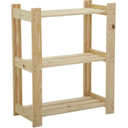 Ver imagem 1 de Estante Pinus Multiuso E Arara Simples Para Closet - AJL AJL STORE
