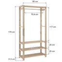Ver imagem 3 de Estante Pinus Multiuso E Arara Simples Para Closet - AJL AJL STORE