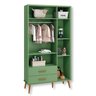 Quarto de Bebê Berço + Cômoda + Guarda Roupa Isis:verde Botânico - 8