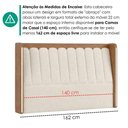 Ver imagem 6 de Cabeceira Casal 140 cm Lumina LED com Frame Boucle Tca 310 Corino Tcs 727 Peer