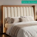 Ver imagem 2 de Cabeceira Casal 140 cm Lumina LED com Frame Boucle Tca 310 Corino Tcs 727 Peer