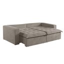 Ver imagem 5 de Sofá Cama 2 Lugares Retrátil Reclinável Linho M-184 Martins Bege