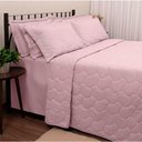 Ver imagem 1 de Kit Cobre Leito Buettner Liso Casal Sonata Rosa