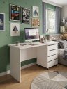 Ver imagem 3 de Mesa Notebook Diretor com Gaveteiro 150cm Branca