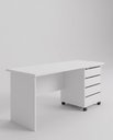 Ver imagem 5 de Mesa Notebook Diretor com Gaveteiro 150cm Branca