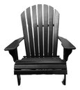 Ver imagem 2 de Cadeira Adirondack Pavão Piscina Externa Preto Black