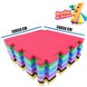 14 Tapetes Tatame Eva infantil Bebe Academia ginastica 50x50x10mm - 1